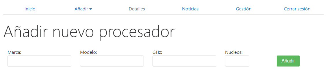 añadirProcesador