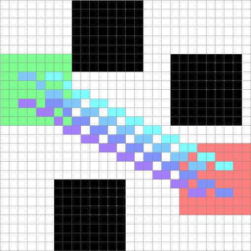 Pixel collision map