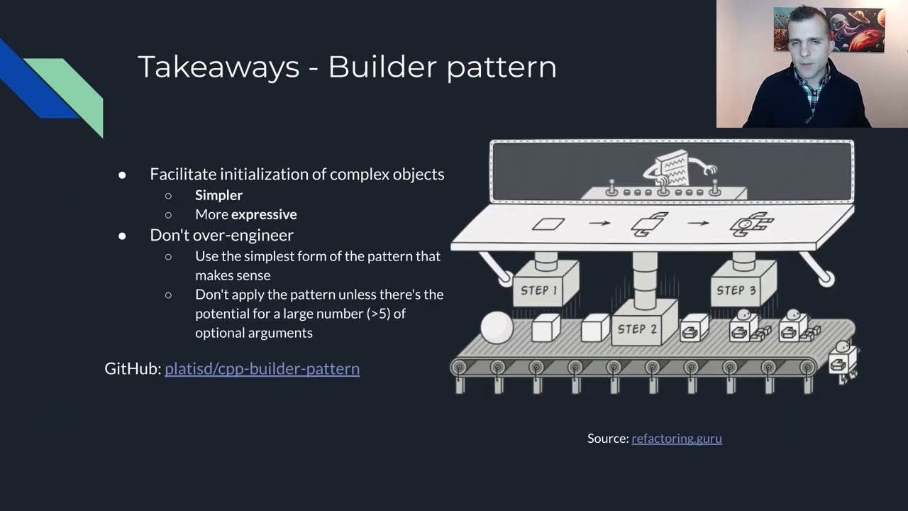 GitHub - platisd/cpp-builder-pattern: Builder Pattern with C++: A ...