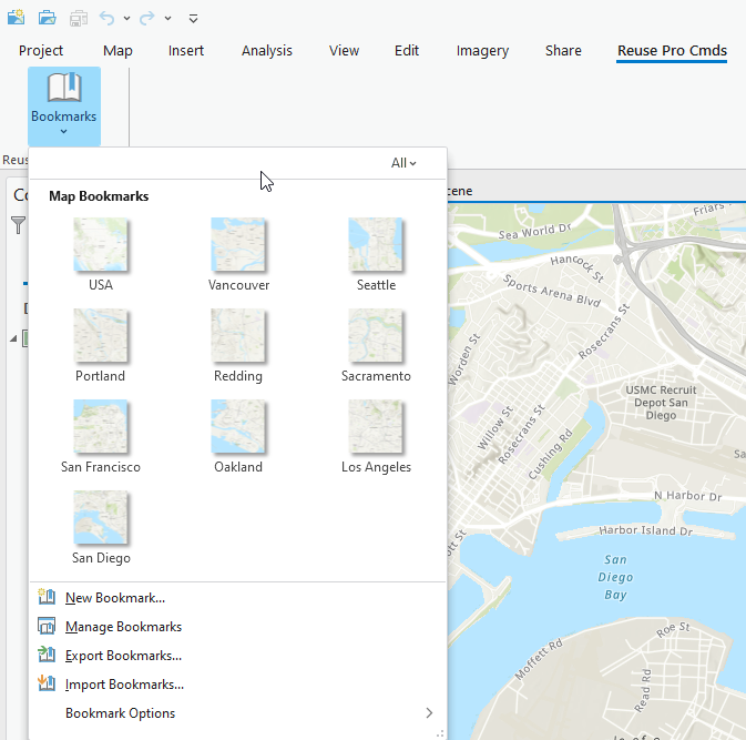 Reusing ArcGIS Pro Commands in your Add-in Ribbon UI by Reference DAML changes