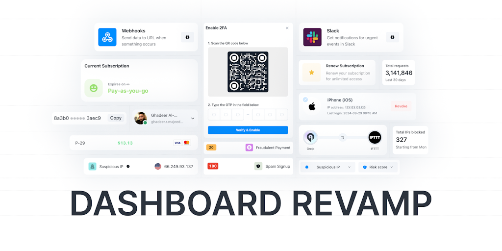 Greip: Dashboard Revamp