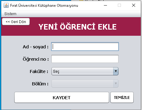 Öğrenci Ekle