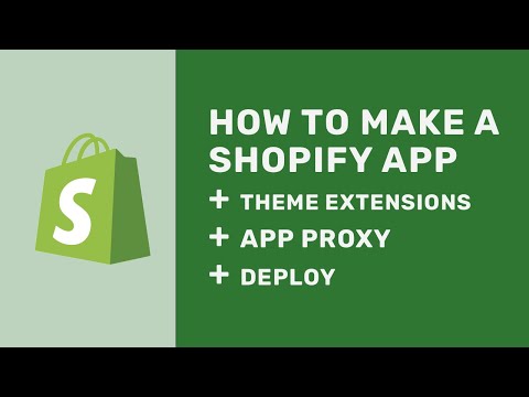 Creating a Shopify app from scratch
