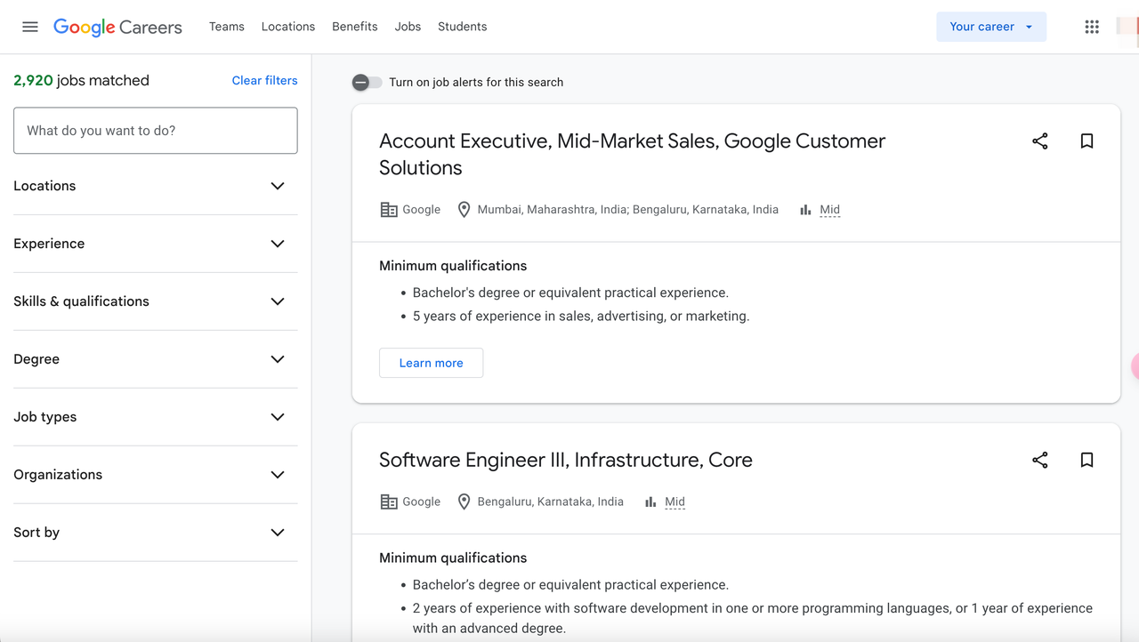 How to Scrape Google Jobs Results