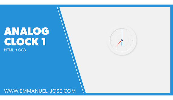 Analog Clock 1. Click to visit.