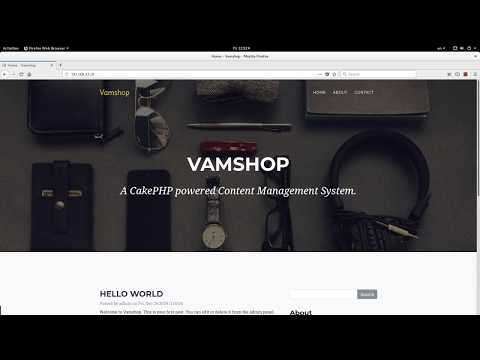 VamShop installation from scratch. CakePHP, Composer, Github, Vagrant, EC2, AWS, AZURE, Docker 