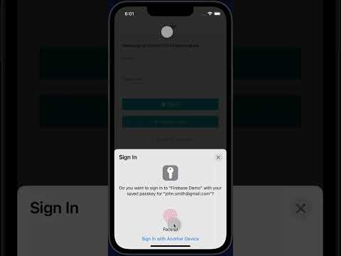 Firebase Passkey iOS Demo
