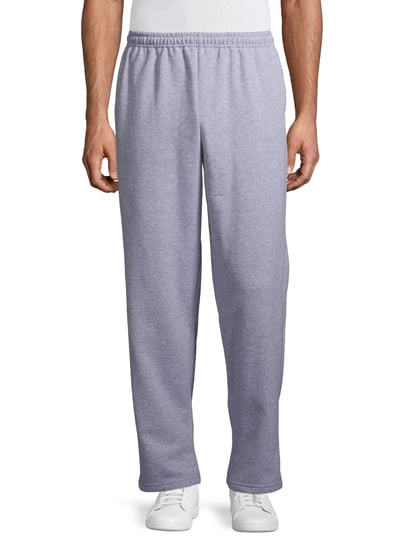 gildan-mens-fleece-open-bottom-pocketed-sweatpants-size-large-gray-1