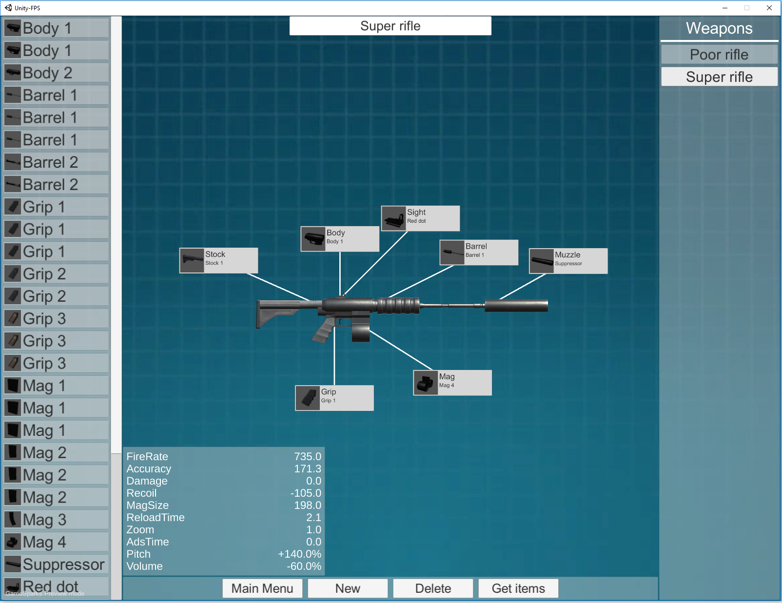 weapon customization