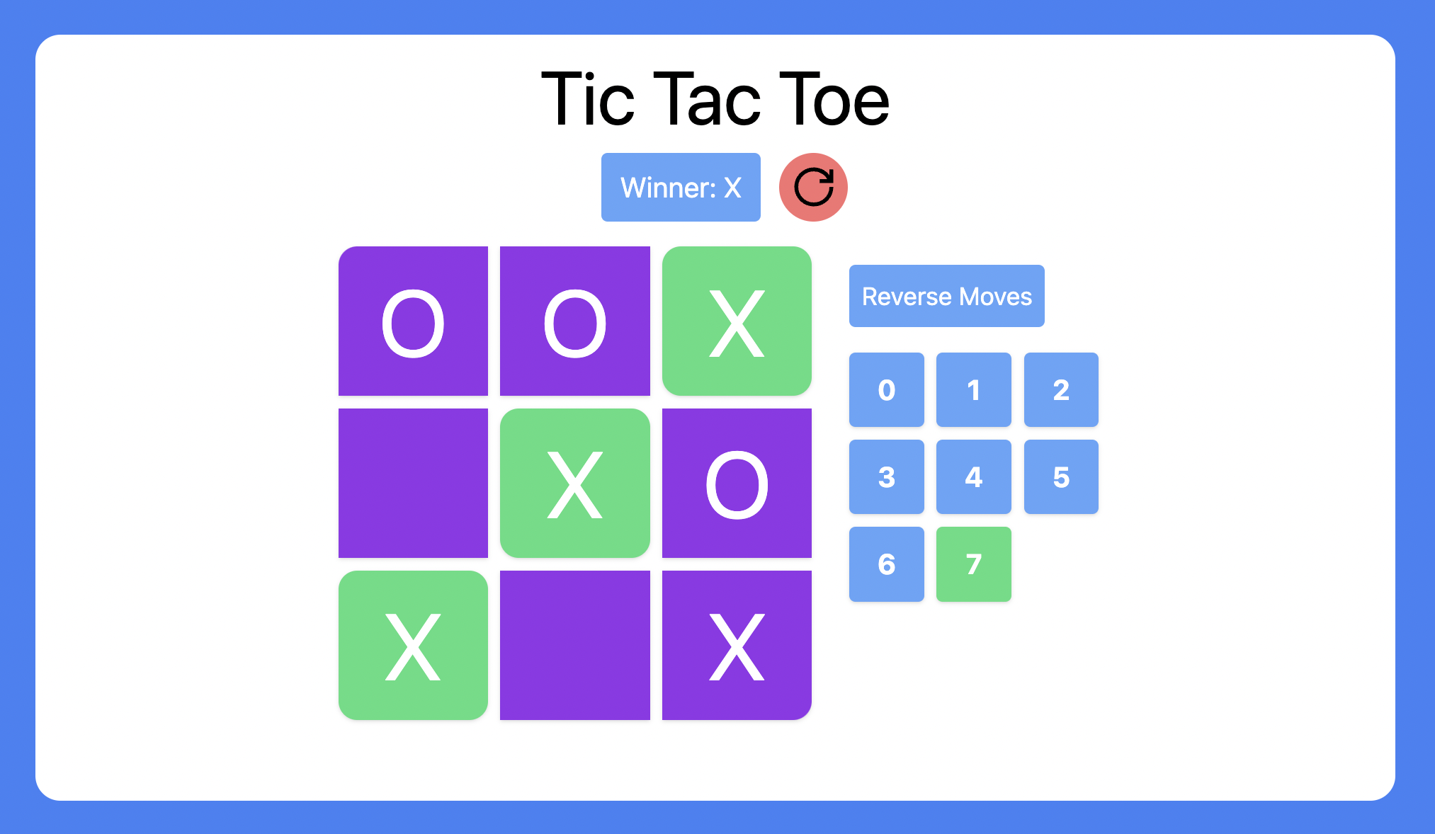 Tic Tac Toe Screen Shot