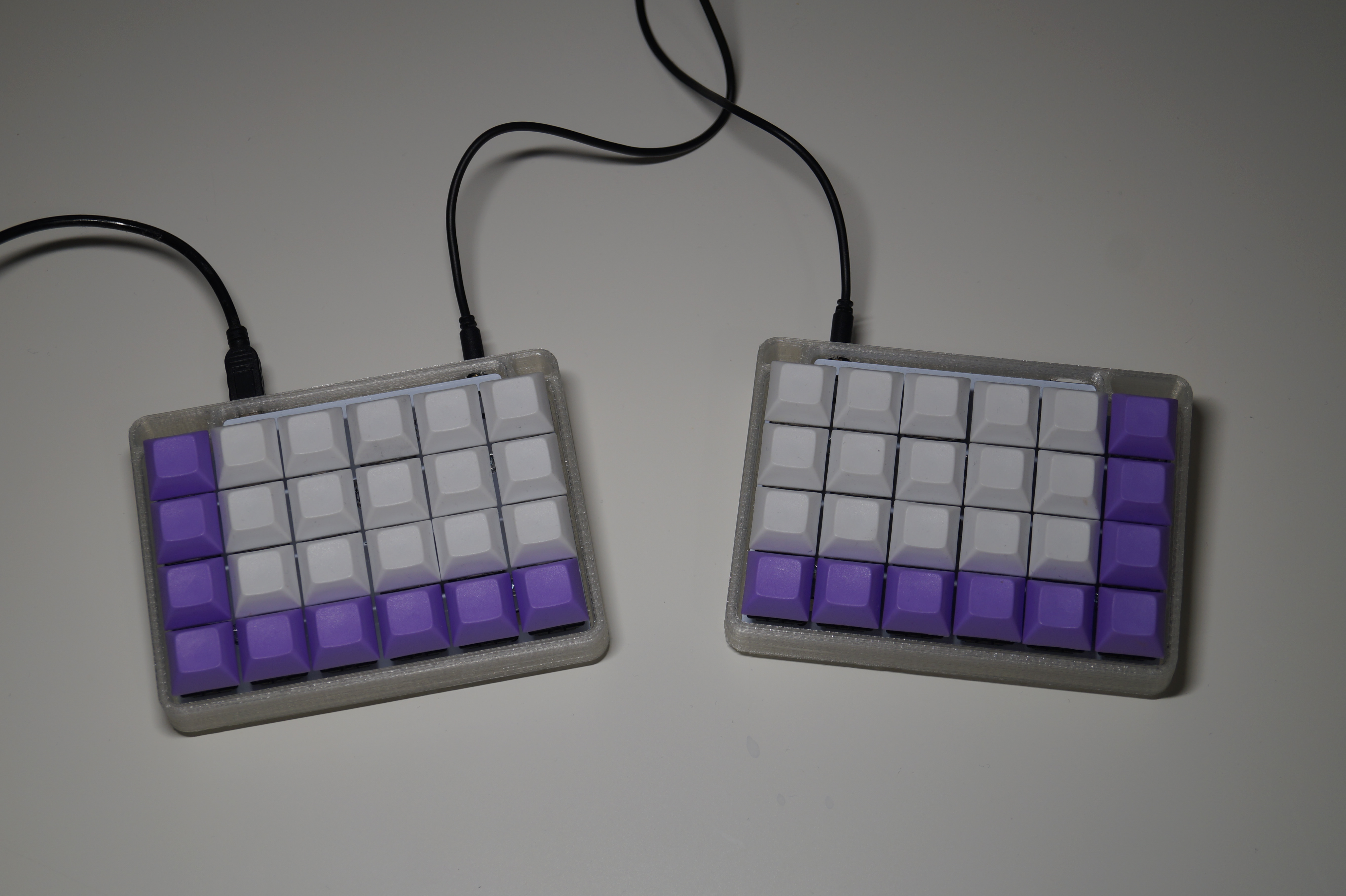 Let's Split Vitamins included, assmebled in 3D printed case