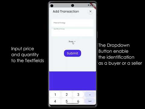 DApp for P2P Energy Trading (Double Auction) | Using Flutter, dart, private PoA Geth Network