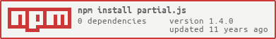 partial.js on NPM