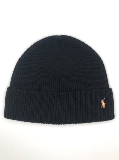 polo-ralph-lauren-mens-signature-cuff-hat-black-1