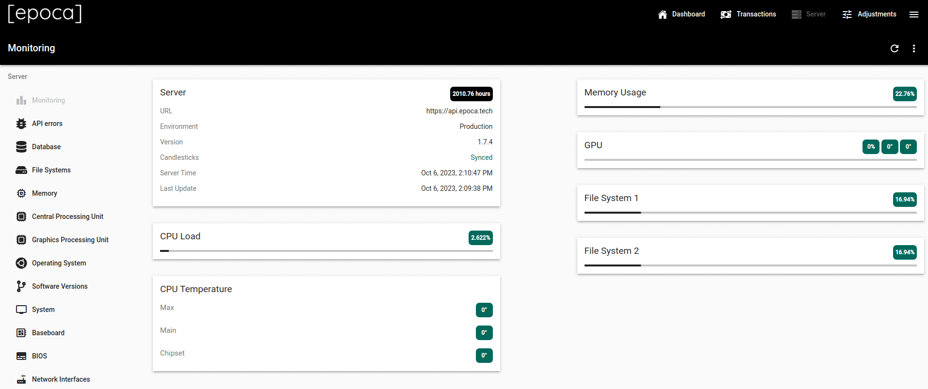 Server Monitoring