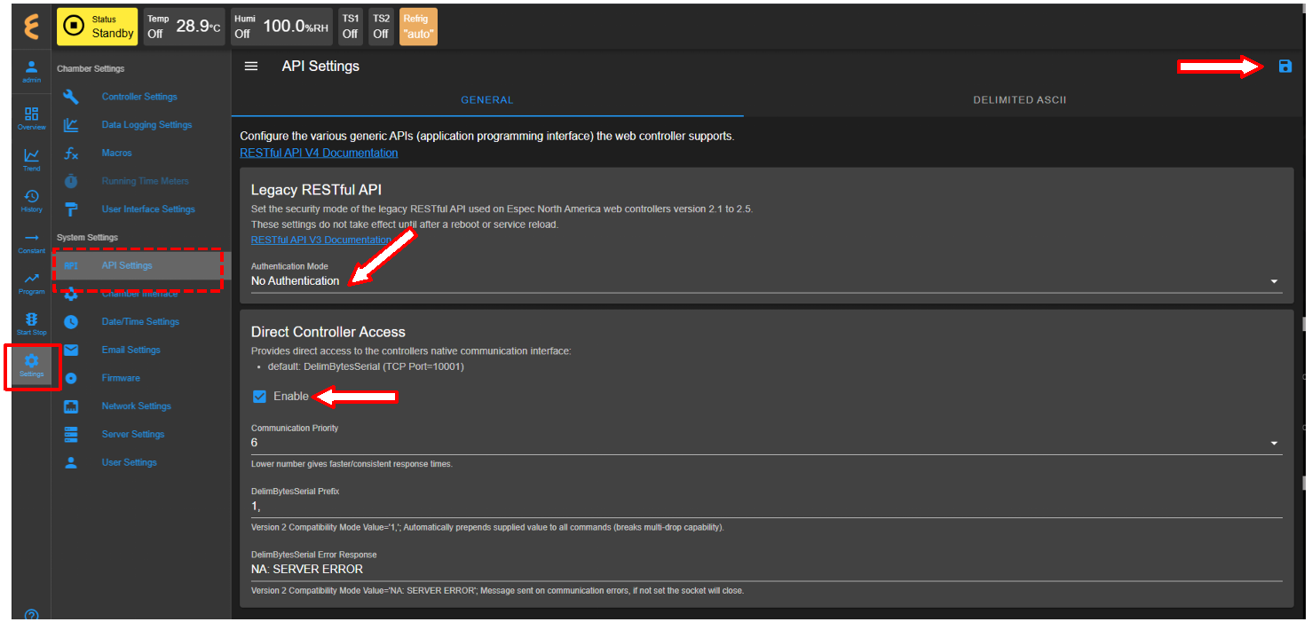 EWC TCP port forwarding configuration