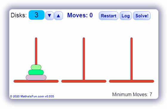 Towers of Hanoi - animated