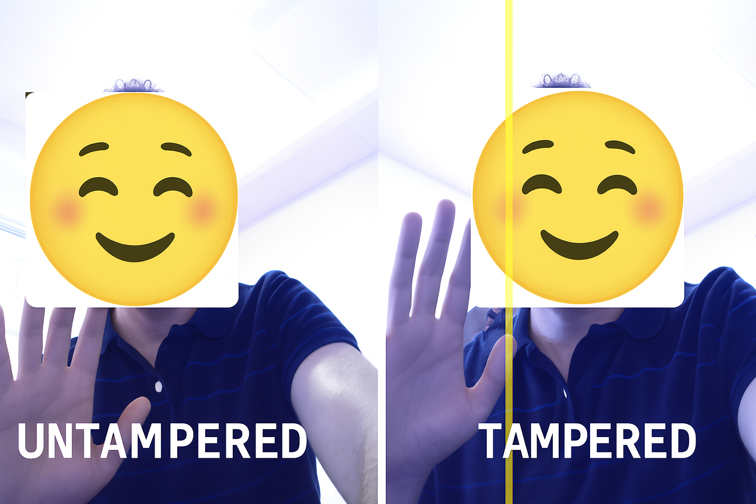 Untampered vs Tampered Comparison