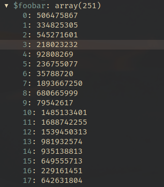 Locals reference correct variable size