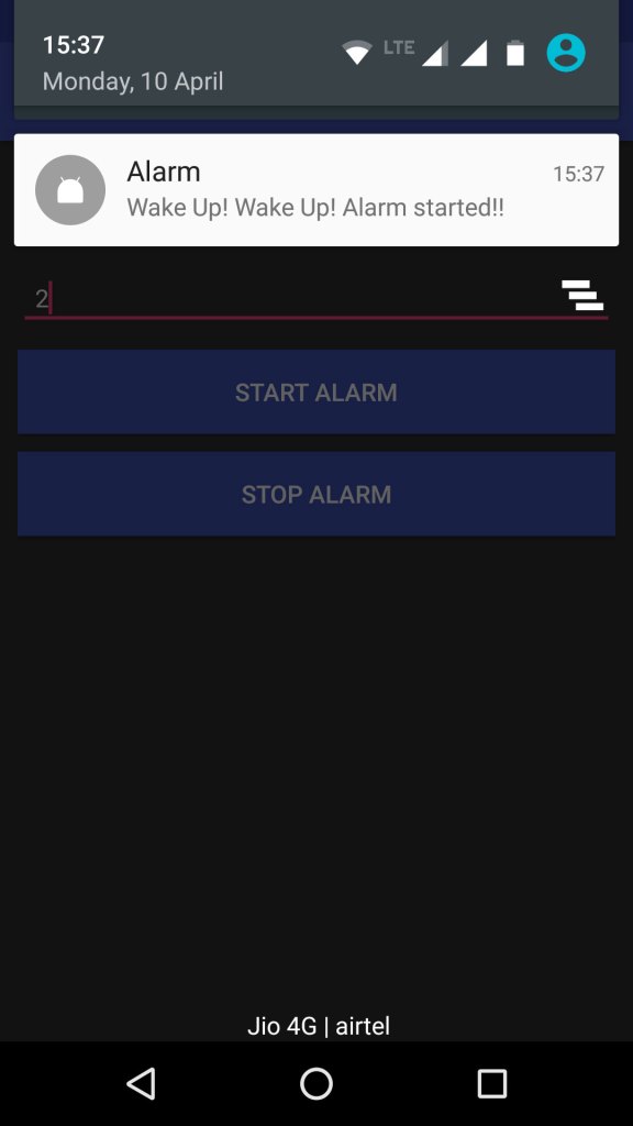 Alarm Notification