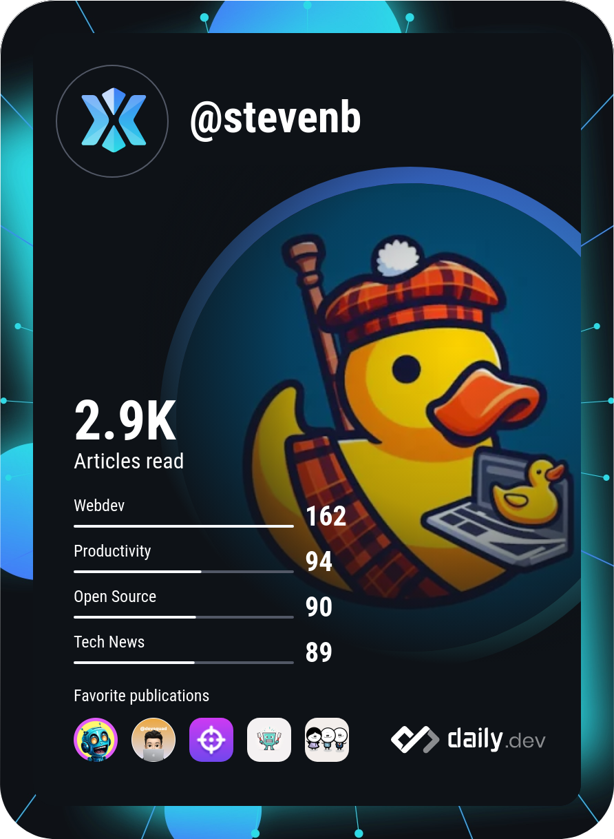 Steven Burrows's Dev Card