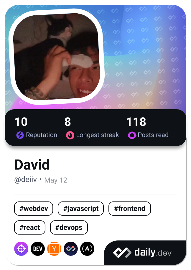 David's Dev Card