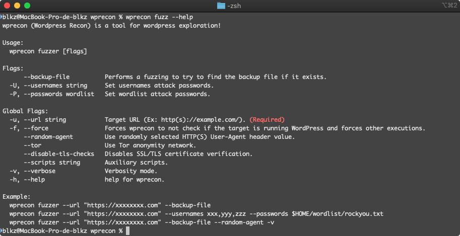 wprecon fuzz --help