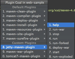 Quick run plugin goals