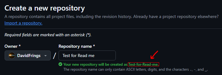 Create New Repository