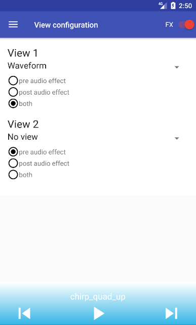 Visualisation configuration