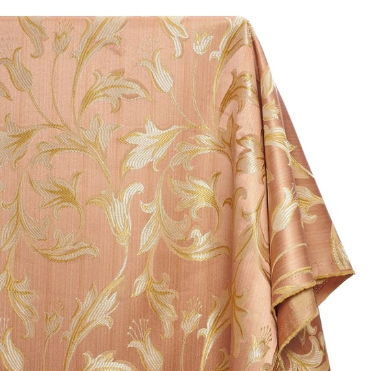 extra-wide-bloom-upholstery-jacquard-fabric-pink-gold-yard-many-colors-available-1