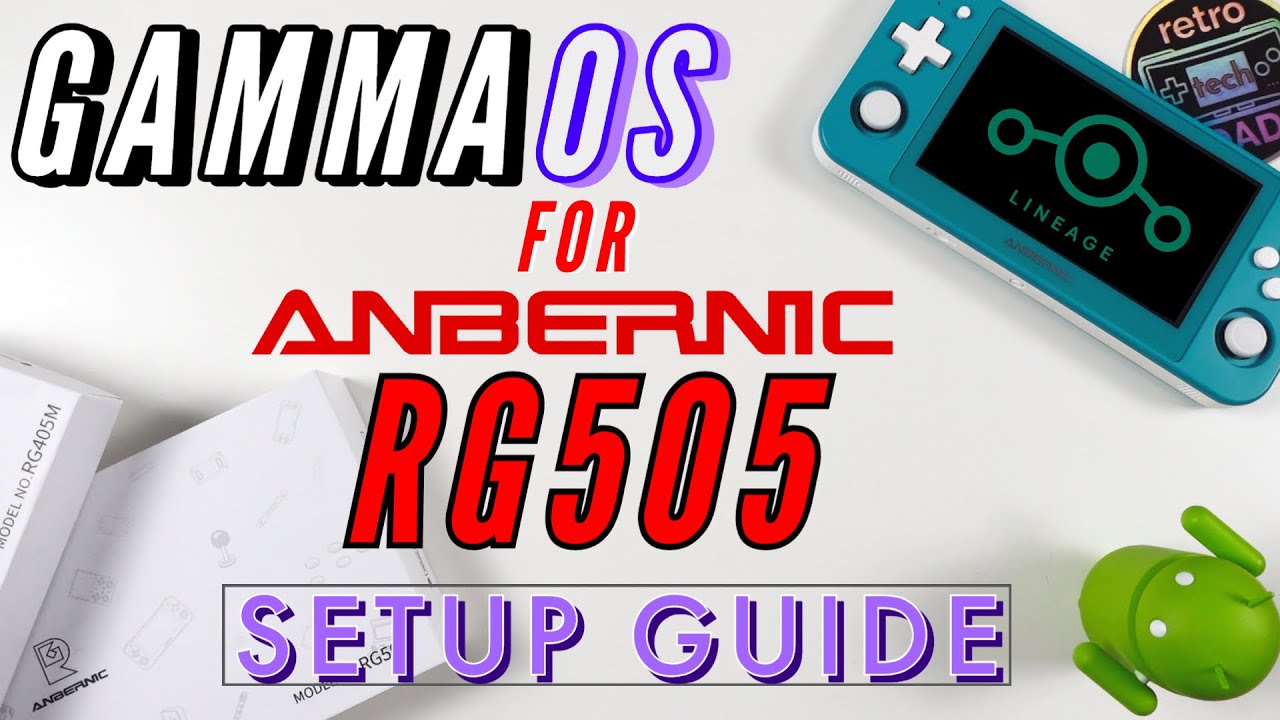 Anbernic RG405M/RG505 - Install GammaOS Custom Firmware