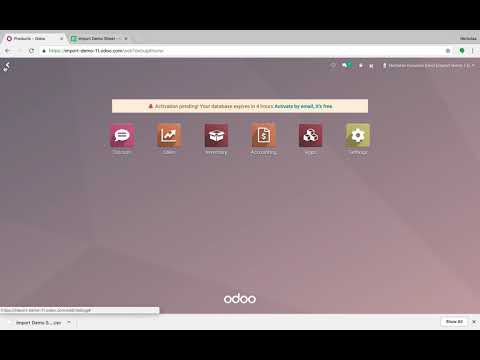 Odoo v12 How to Import Data