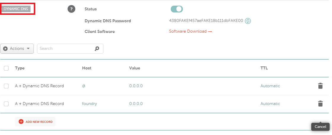 Final DNS Subdomain