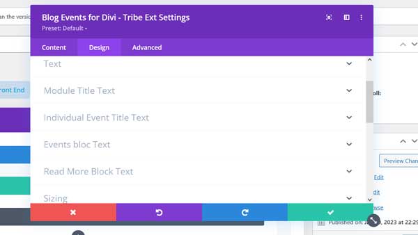 Blog Events for Divi Various Title Settings