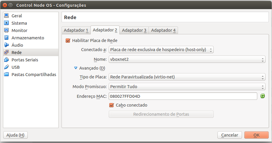 Configurando Adaptador 2