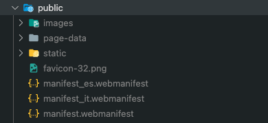 Webmanifest files