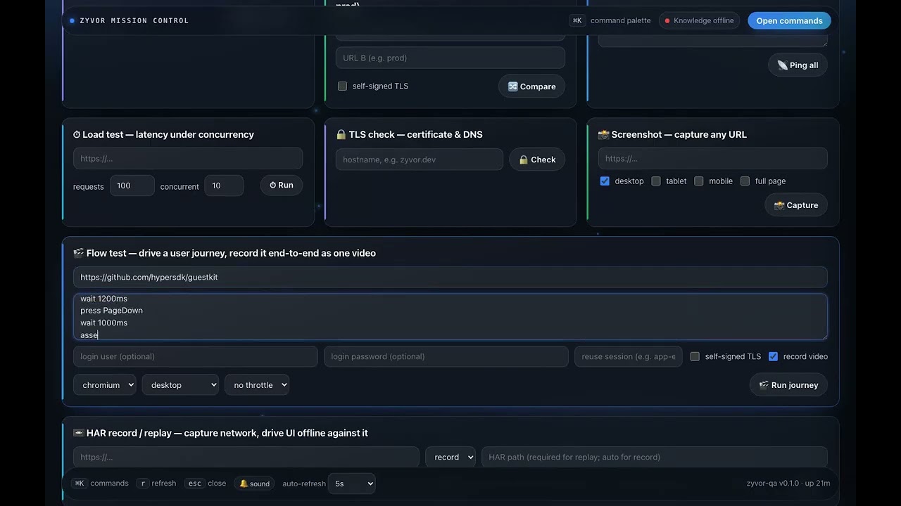 Mission Control → GuestKit flow demo