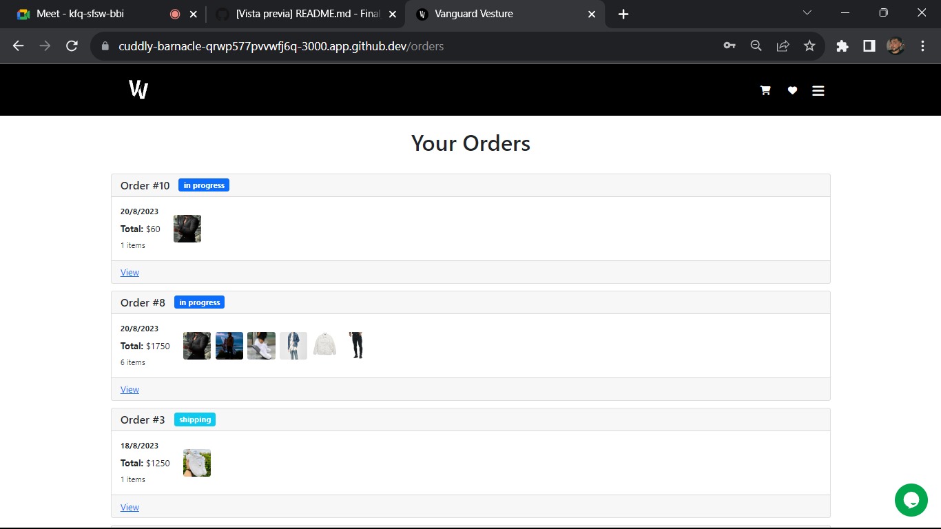 UserOrders