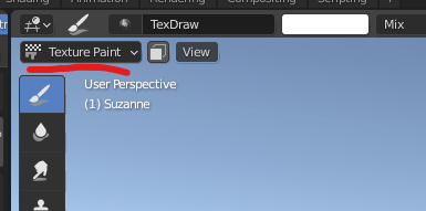 Texture Paint mode