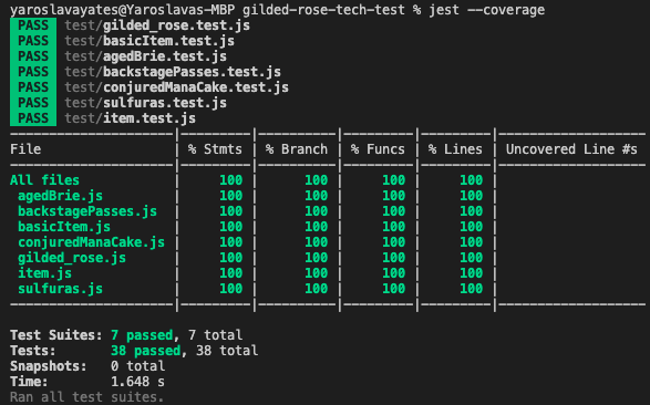 Test Coverage