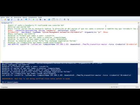 Enviar señales de radio desde Raspberry Pi mediante una conexión SSH desde PowerShell 