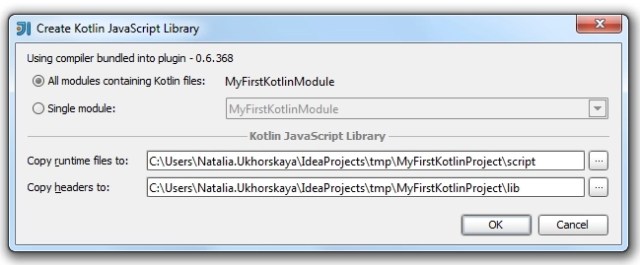 Create JavaScript library Dialog