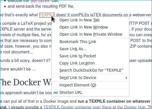 shorten link targets using the YOURLS shortener