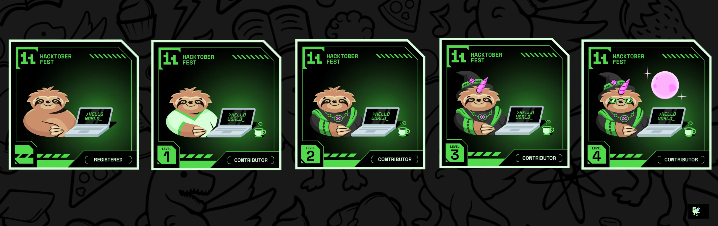 An image of @premkumardev's Holopin badges, which is a link to view their full Holopin profile