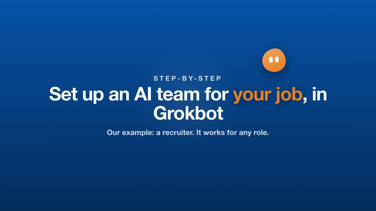 Watch on YouTube: How to Set Up a Team of AI Agents in Grokbot for Any Job (Step by Step)