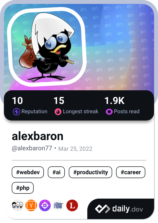 alexbaron's Dev Card