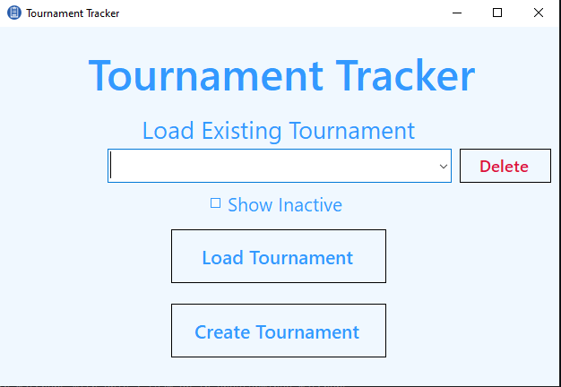 Tournament Dashboard