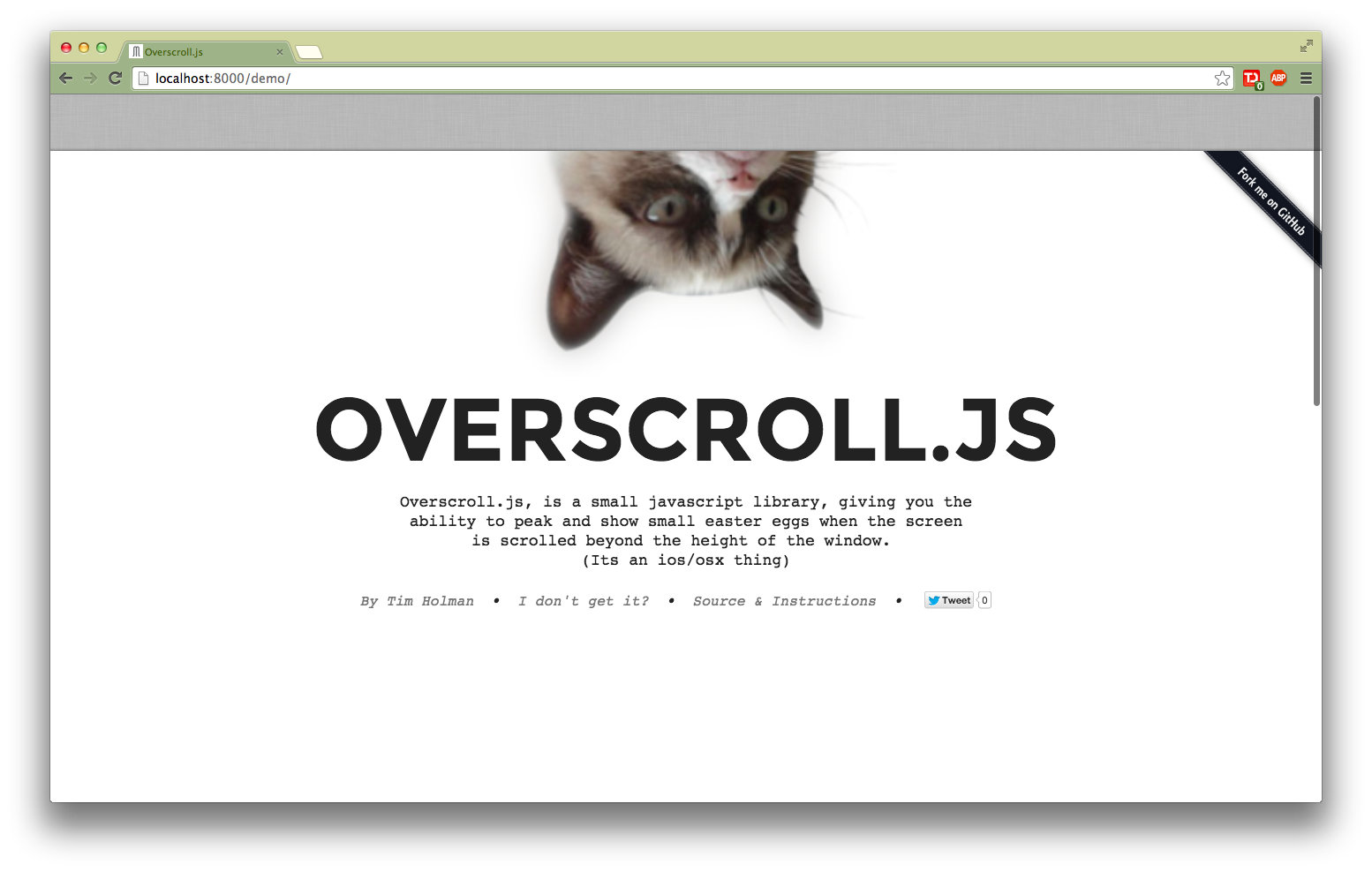 Overscroll.js doing its thing