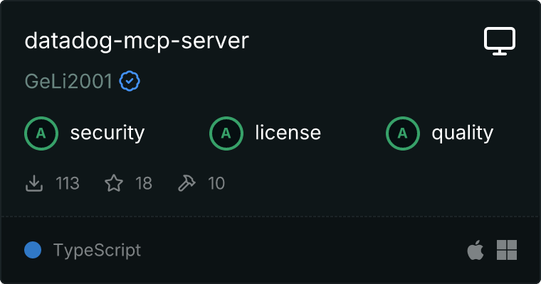 Datadog MCP server